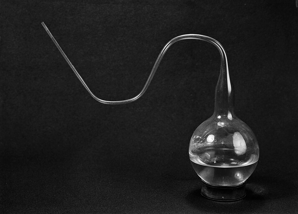 File:Swan-necked flask used by Pasteur. Wellcome M0012521.jpg